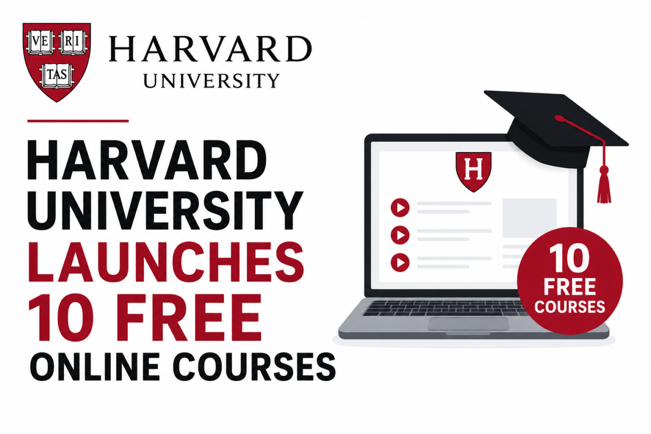 Harvard University Launches 10 Free Online Courses