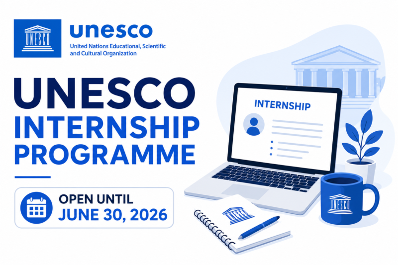 UNESCO Internship Programme Open Until June 30, 2026
