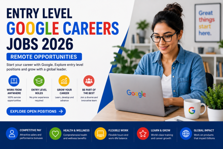 Entry-Level Remote Google Careers 2026: Work From Home Jobs for Beginners. Apply Now!