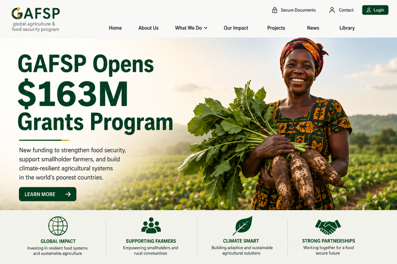 GAFSP Opens $163M Grants Program