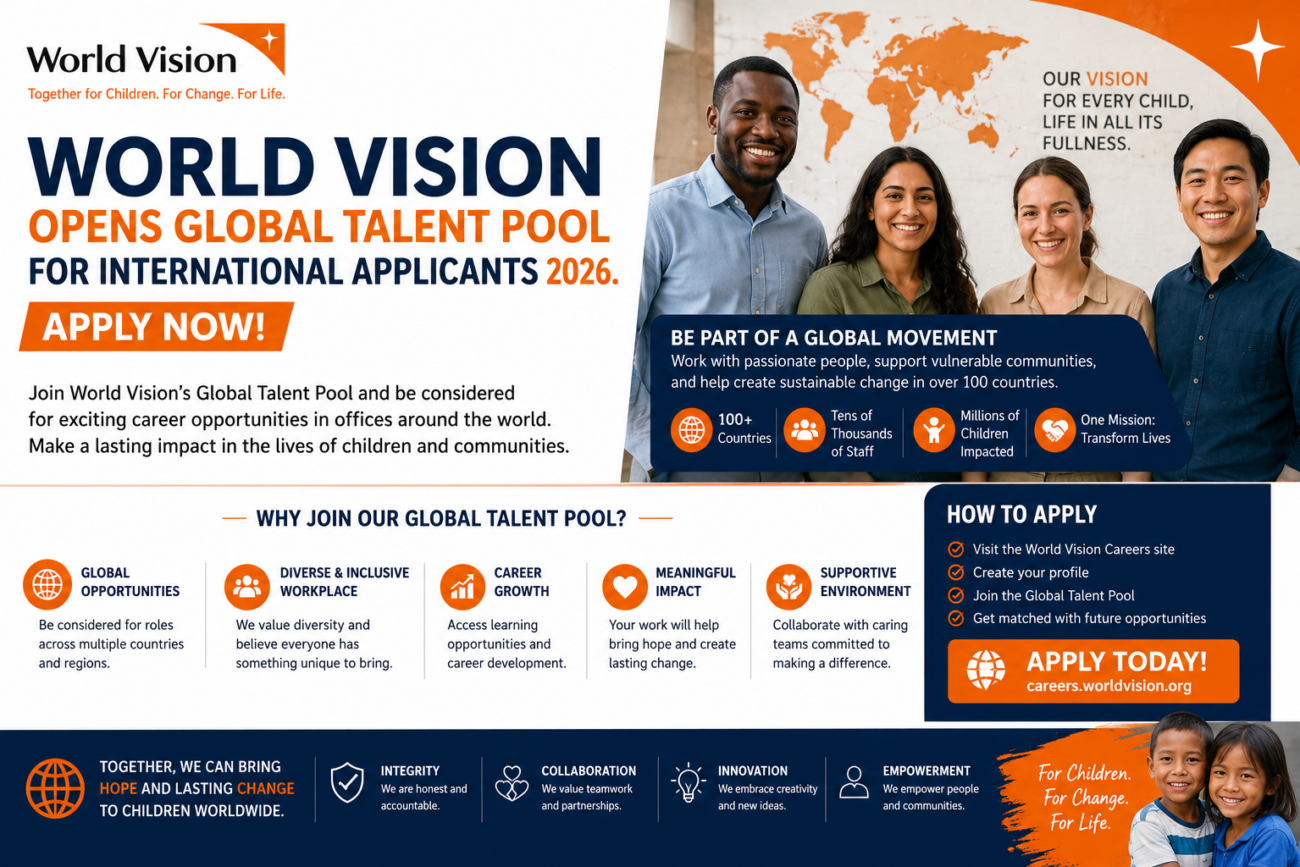 World Vision Opens Global Talent Pool