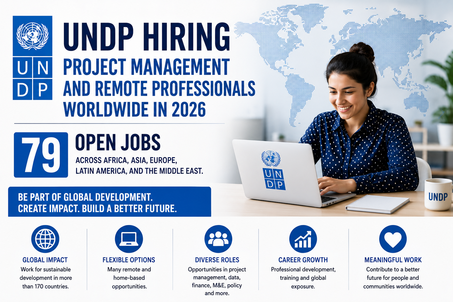 UNDP Hiring! 79+ Project Management Jobs 2026 (including Remote Professionals Worldwide.)