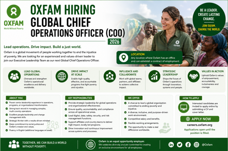 Chief Operating Officer (COO) 2026