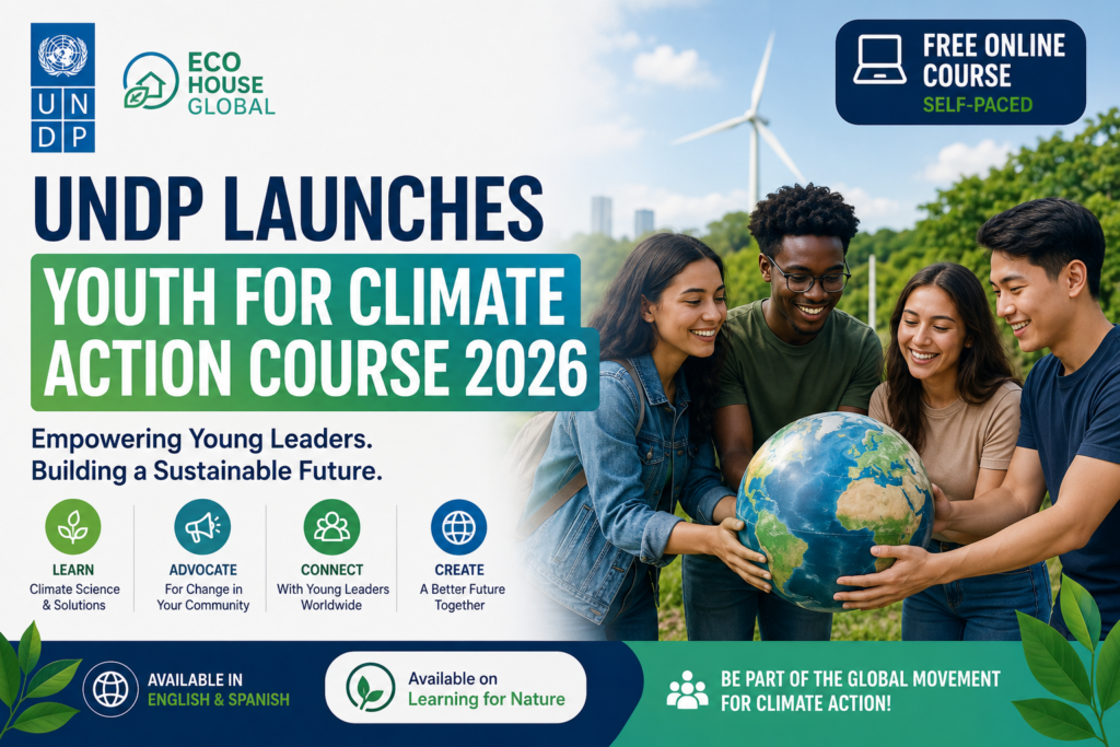 🌍 UNDP Launches Free Youth for Climate Action Course 2026 (Online & Self-Paced)