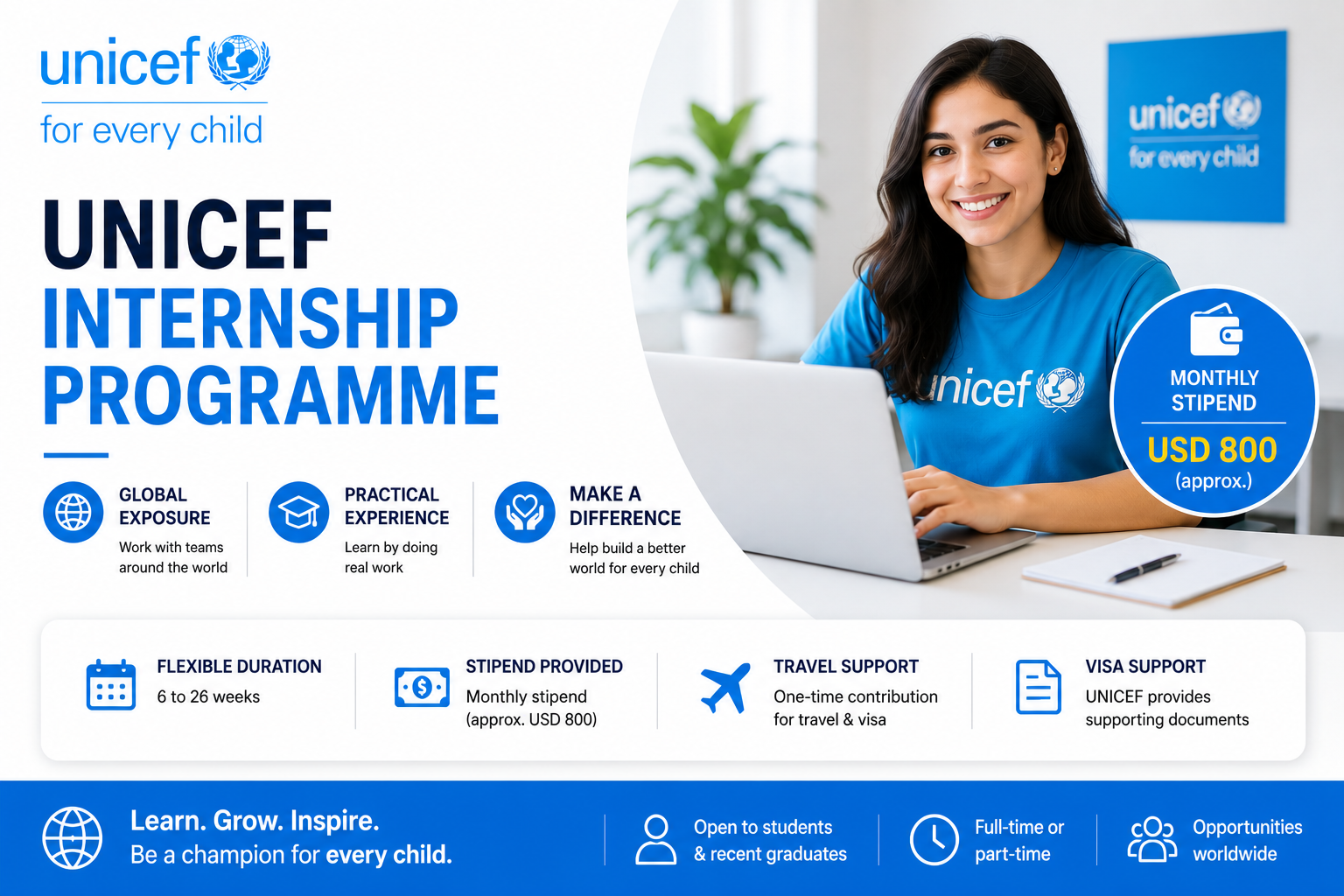 UNICEF Internship Opportunities