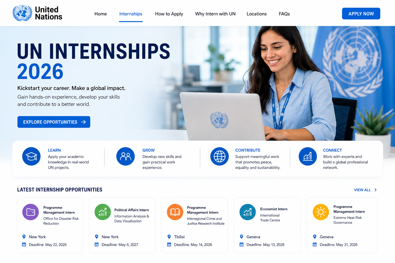 United Nations Internships 2026