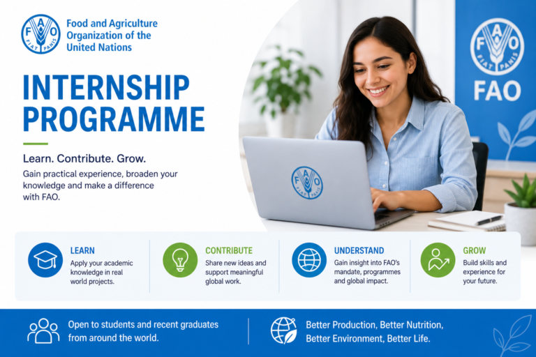 Global FAO Internship Opportunities for Students and Graduates
