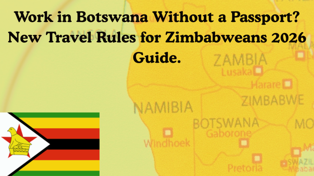Work in Botswana Without a Passport? New Travel Rules for Zimbabweans 2026 Guide.