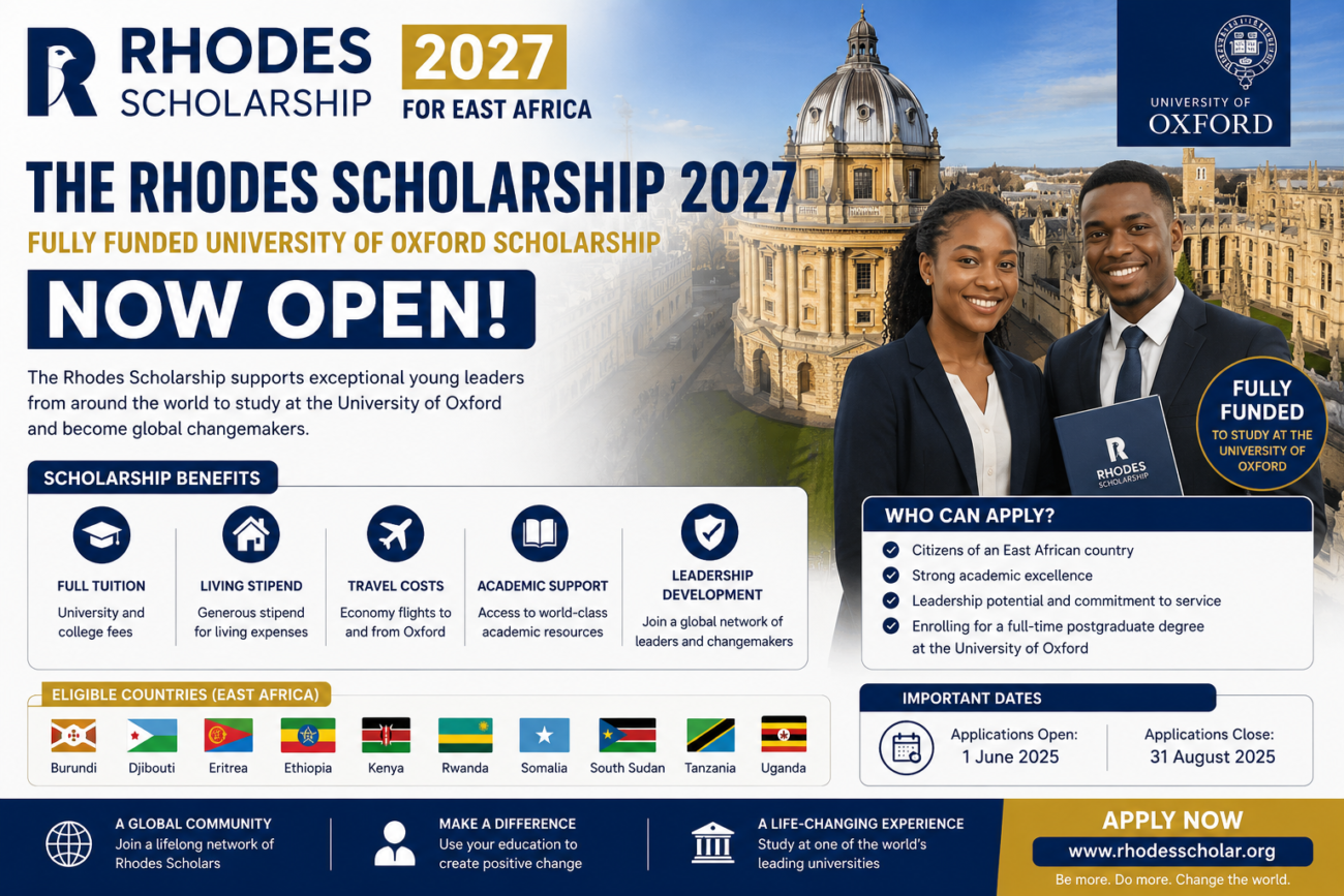 Rhodes Scholarship 2027 | Fully Funded University of Oxford Scholarship Now Open