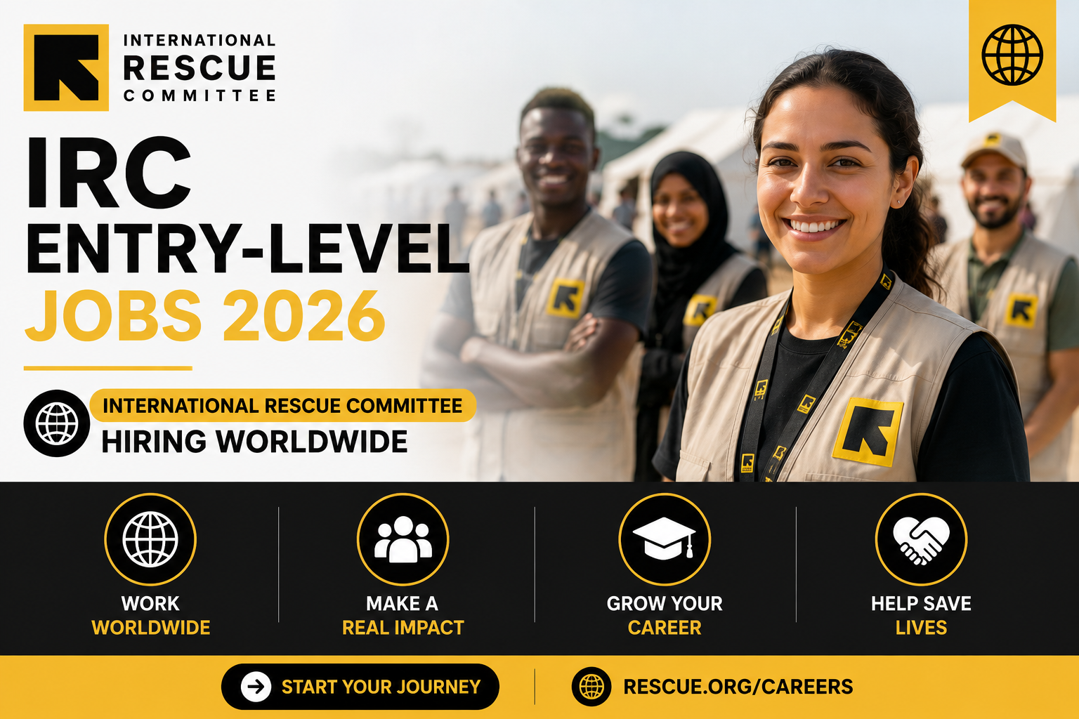 IRC Entry-Level Jobs 2026 | International Rescue Committee Hiring Worldwide