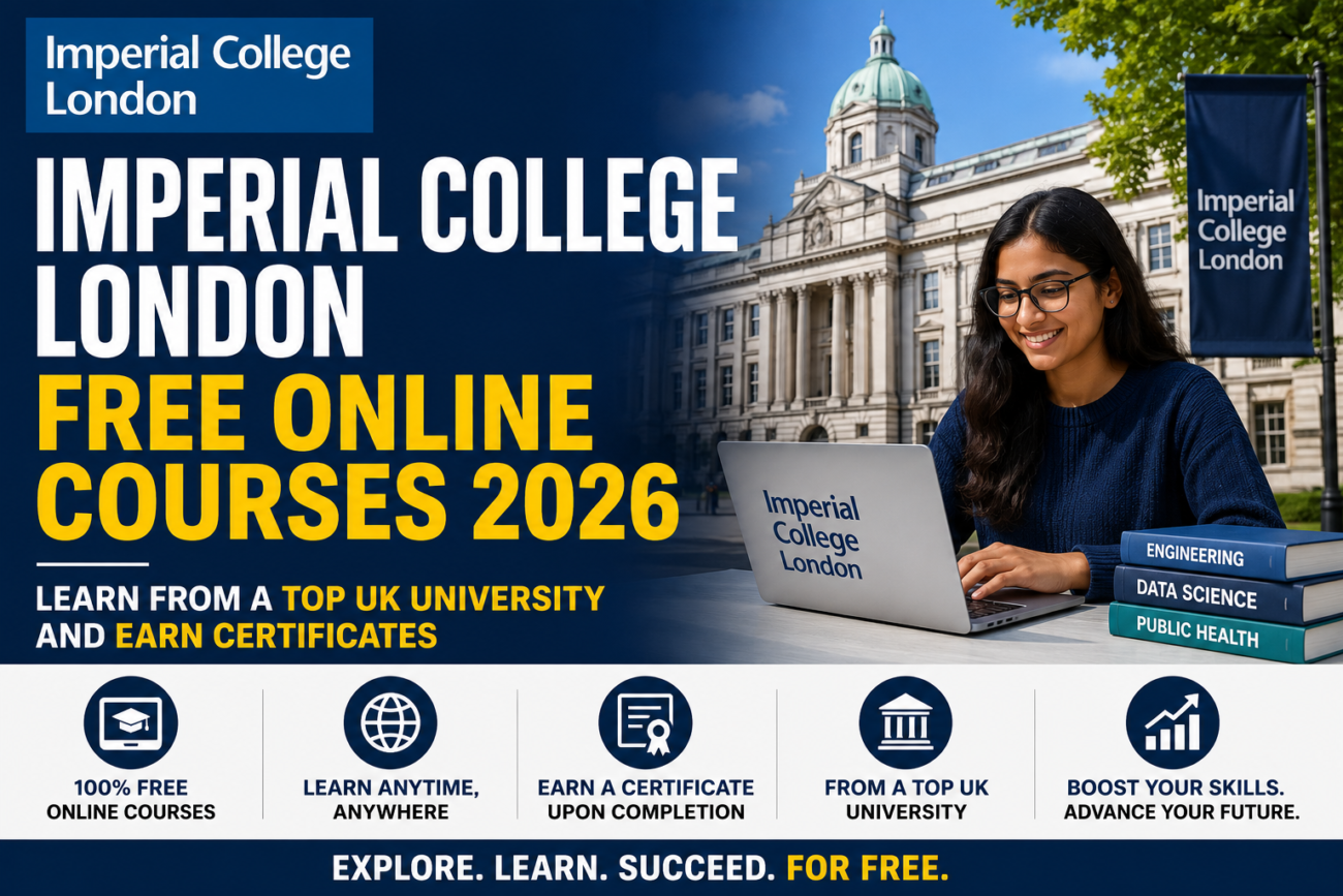 Imperial College London Free Online Courses 2026 | Learn From a Top UK University and Earn Certificates