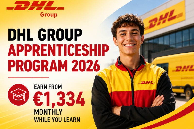 DHL Group Apprenticeship Program 2026 | Earn from €1,334 Monthly While You Learn
