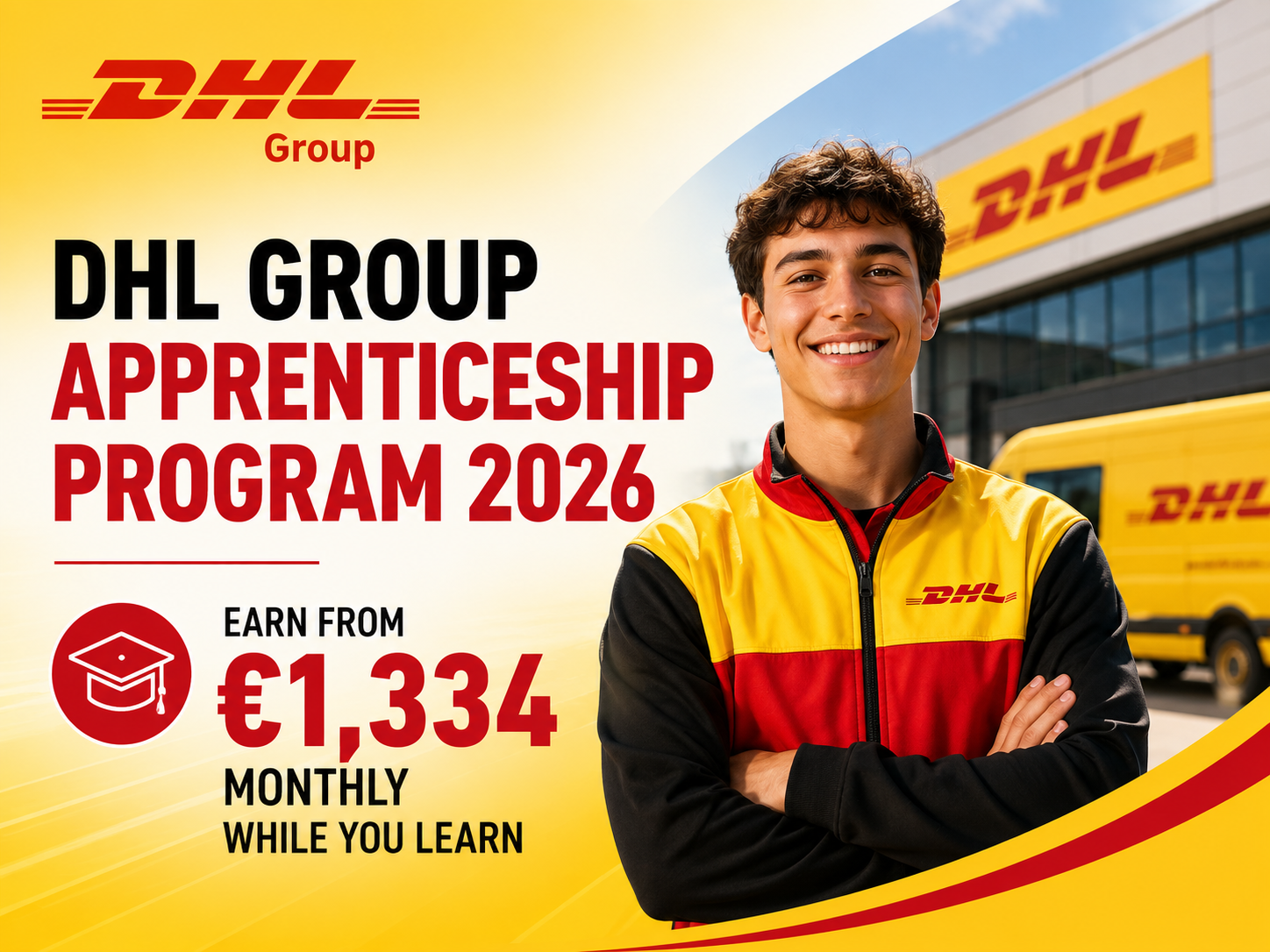 DHL Group Apprenticeship Program 2026 | Earn from €1,334 Monthly While You Learn