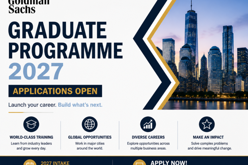 Goldman Sachs Programs & Internships 2027 | Global Opportunities for Students and Graduates
