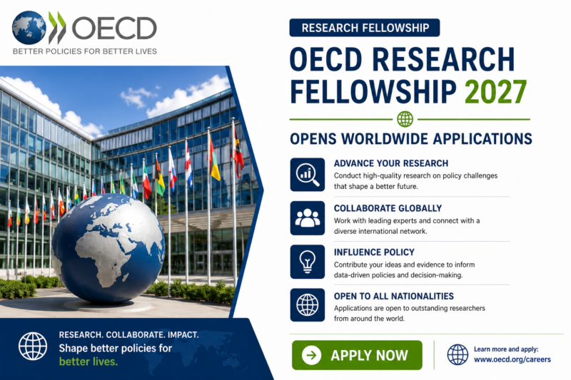 OECD Research Fellowship 2027 Opens Worldwide Applications | Fully Funded International Research Fellowship