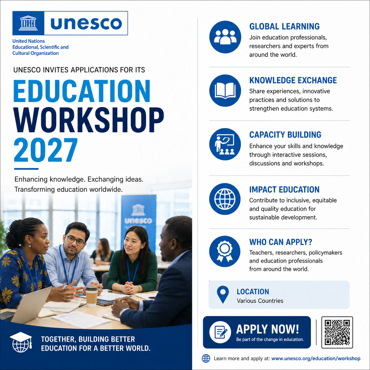 UNESCO Education Workshop 2027 Applications