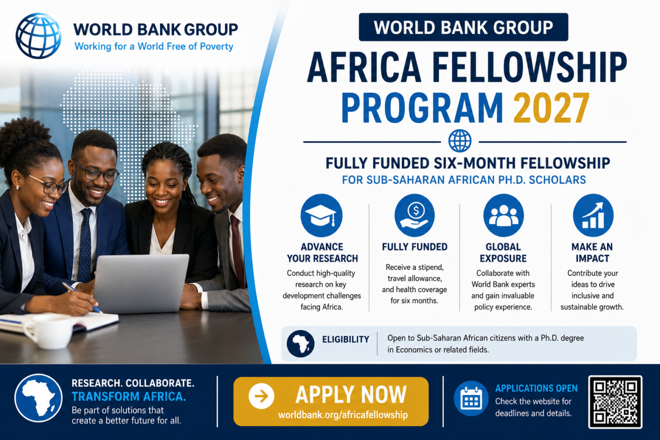 World Bank Group Africa Fellowship Program 2027