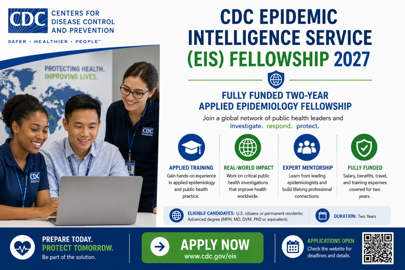 CDC Epidemic Intelligence Service (EIS) Fellowship 2027