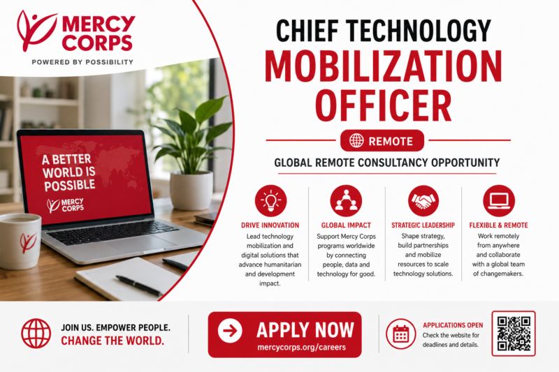 Mercy Corps Global Remote Consultancy Opportunities 2026