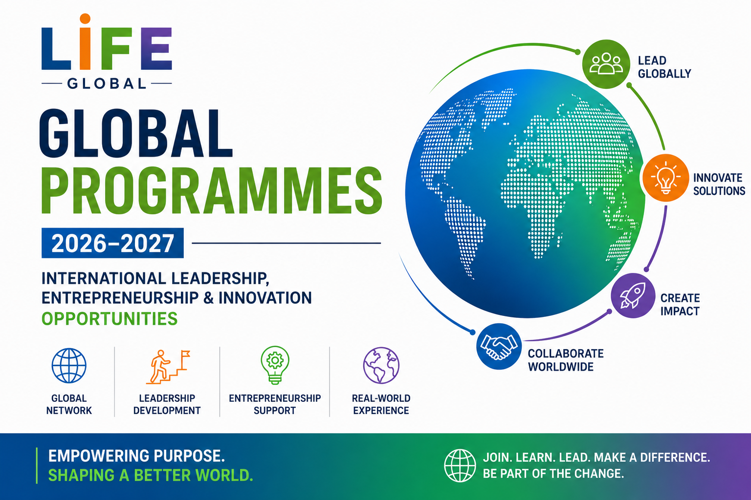 LIFE Global Programmes 2026–2027 | International Leadership, Entrepreneurship & Innovation Opportunities