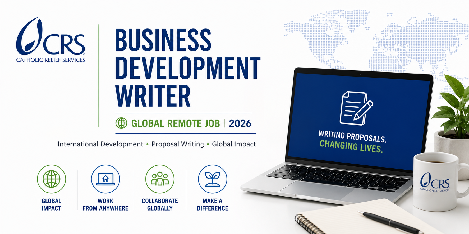 Catholic Relief Services Business Development Writer – Global Remote Job 2026 | International Development Proposal Writing Career