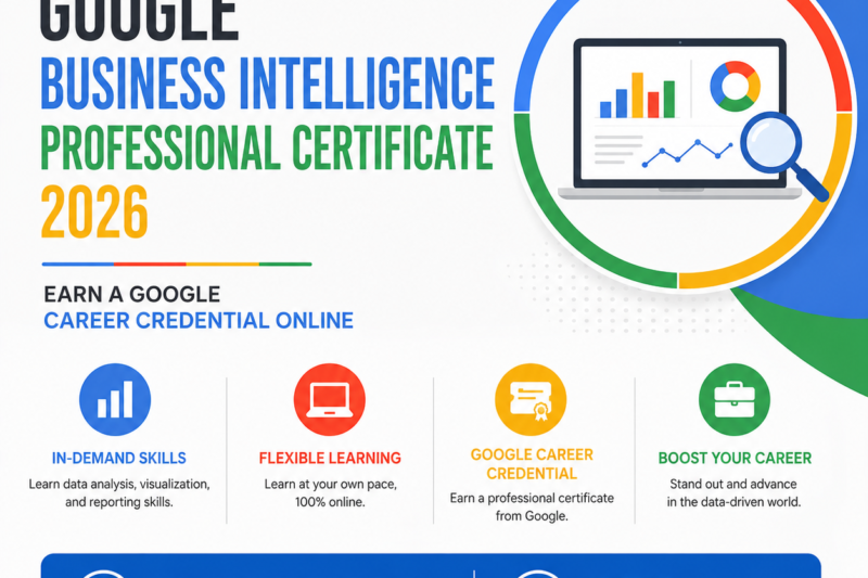 Google Business Intelligence Professional Certificate 2026 | Earn a Google Career Credential Online