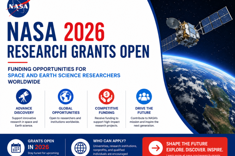 NASA ROSES-2026 Research Grants Open | Funding Opportunities for Space and Earth Science Researchers Worldwide