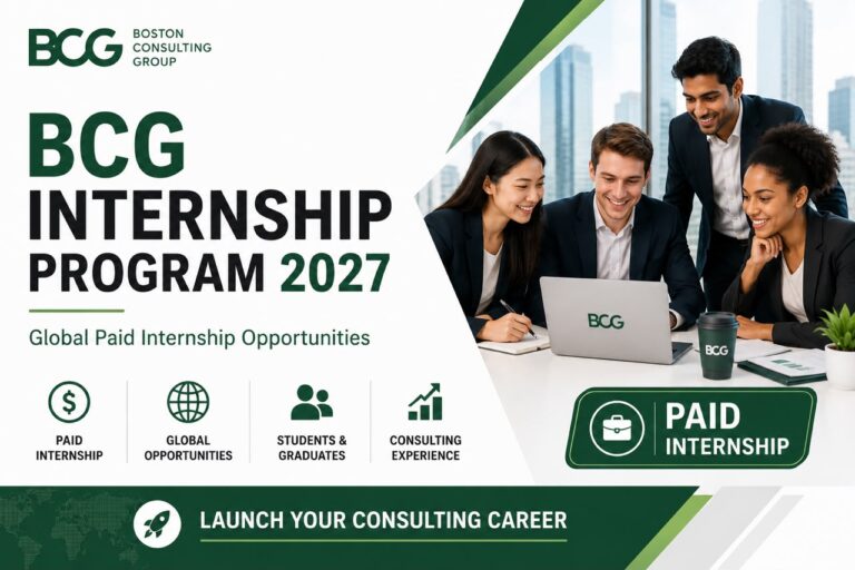 BCG Internship Program 2027 | Global Paid Internship Opportunities for ...