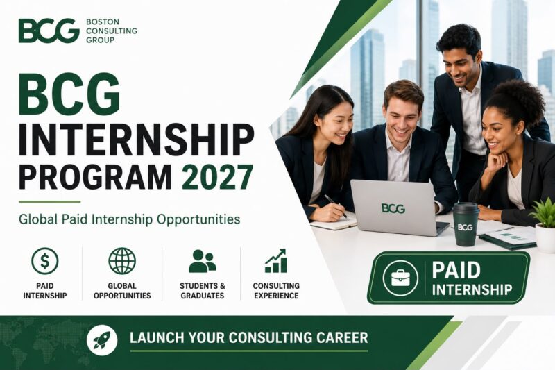 BCG Internship Program 2027 | Global Paid Internship Opportunities for Students and Graduates