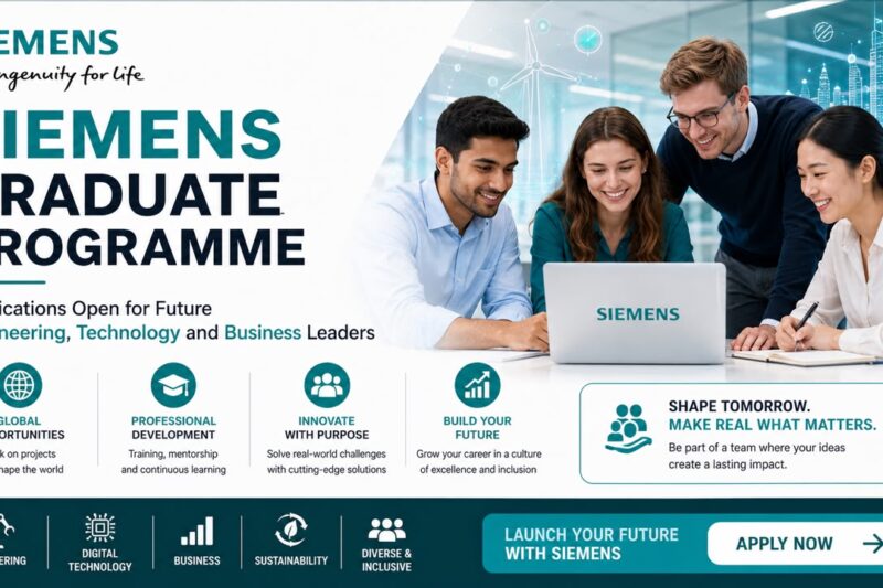 Siemens Graduate Program 2027 | Global 2-Year Leadership Program for Master's Graduates with International Rotations