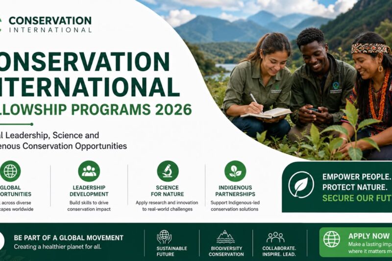 Conservation International Fellowships 2026–2027 | Global Leadership Opportunities for Conservation, Climate & Indigenous Leaders