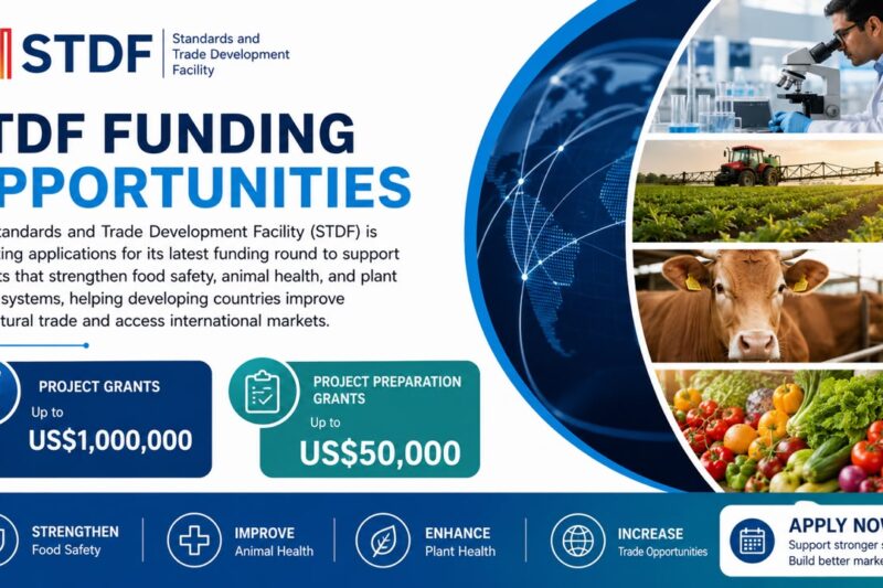 STDF Grants 2026 | Apply for Up to US$1 Million Funding for Food Safety, Animal Health and Plant Health Projects
