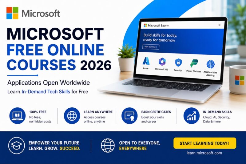 Microsoft Learn Free Training 2026 | Earn Free Microsoft Certifications and Build In-Demand Digital Skills