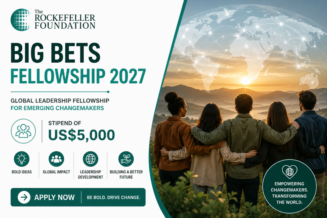 Rockefeller Foundation Big Bets Fellowship 2027