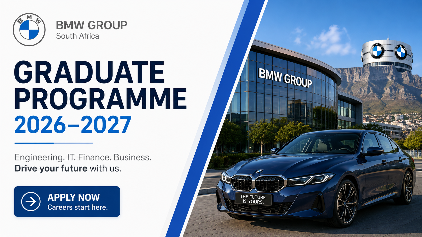 BMW Group South Africa Graduate Programme 2026–2027 | Engineering, IT, Finance & Business Graduate Opportunities