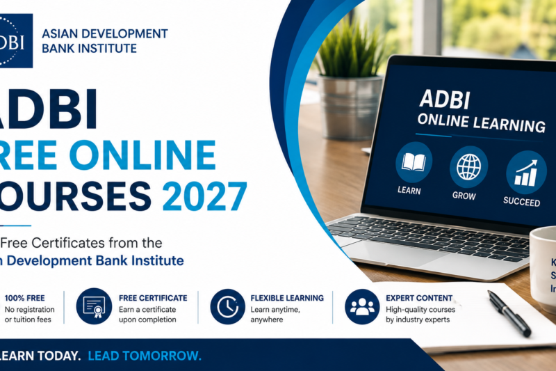 ADBI Free Online Courses 2027 | Earn Free Certificates from the Asian Development Bank Institute