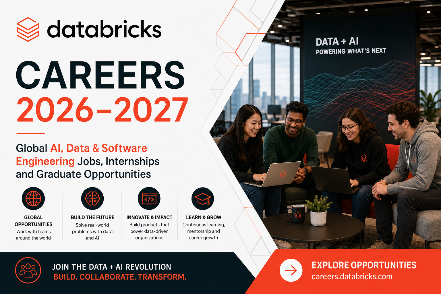 Databricks Careers 2026–2027 | Global AI, Data & Software Engineering Jobs, Internships and Graduate Opportunities