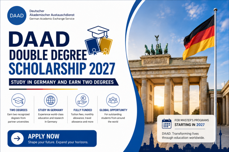 🇩🇪 DAAD Double Degree Scholarship 2027 | Study in Germany and Earn Two Degrees