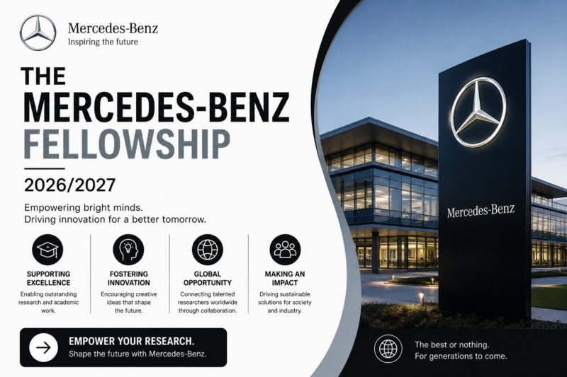 🌍 beVisioneers: The Mercedes-Benz Fellowship 2026/2027 | Fully Funded Environmental Innovation Fellowship