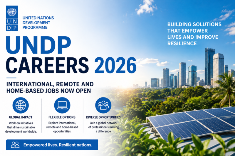 🌍 UNDP Careers 2026: International, Remote and Home-Based Jobs Now Open