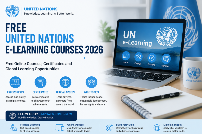 🌍 Free United Nations E-Learning Courses 2026: Free Online Courses, Certificates and Global Learning Opportunities