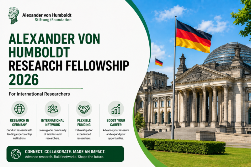 🎓 Alexander von Humboldt Research Fellowship 2026 for International Researchers 🇩🇪