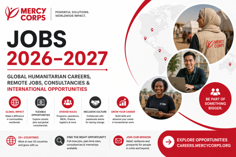 Mercy Corps Jobs 2026–2027 | Global Humanitarian Careers, Remote Jobs, Consultancies & International Opportunities