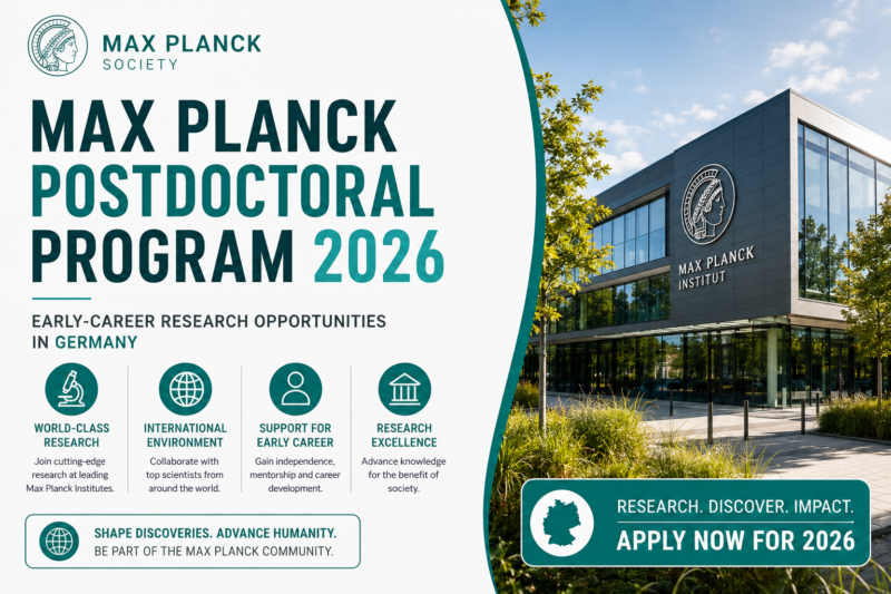 Max Planck Postdoctoral Program 2026: Early-Career Research Opportunities in Germany