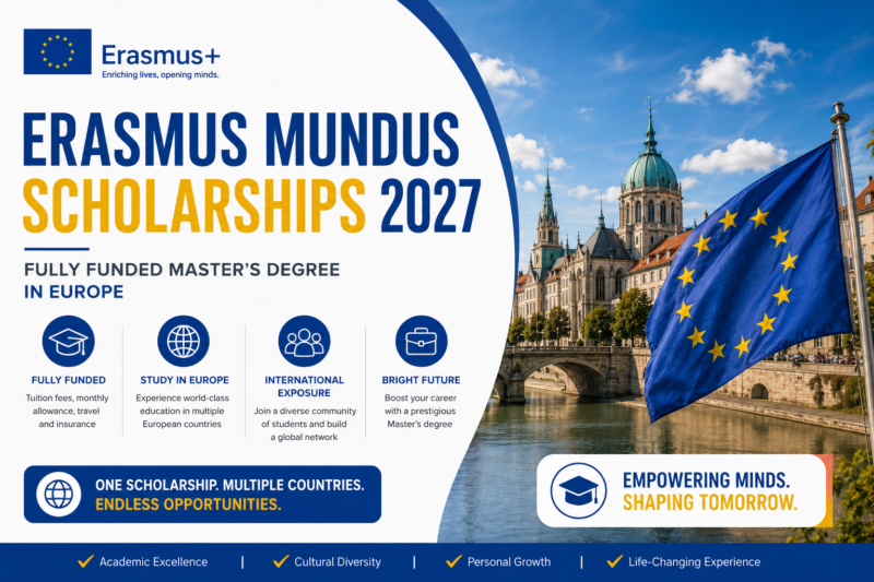 Erasmus Mundus Scholarships 2027 | Fully Funded Master’s Degree in Europe