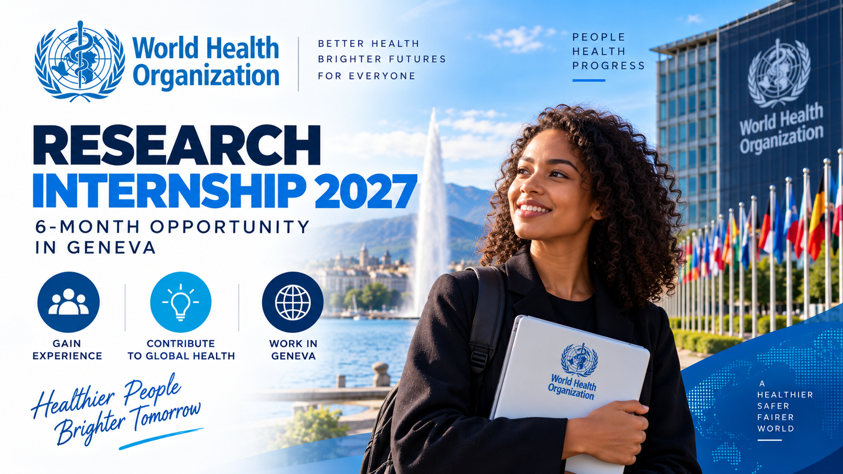 🌍 WHO Research Internship 2027 – 6-Month Opportunity in Geneva