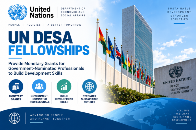United Nations DESA Fellowships Provide Monetary Grants for Government-Nominated Professionals to Build Development Skills