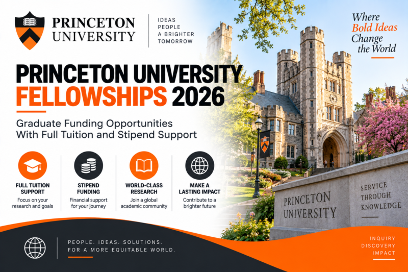 Princeton University Fellowships 2026 — Graduate Funding Opportunities With Full Tuition and Stipend Support