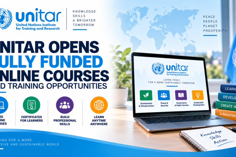 UNITAR Opens Fully Funded Online Courses and Training Opportunities
