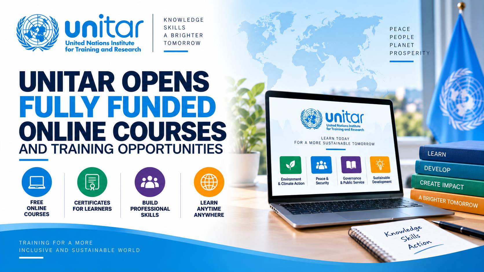 UNITAR Opens Fully Funded Online Courses and Training Opportunities